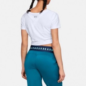 Under Armor Shirt Lightweight Lux Crop Tee W 1305484-100 2
