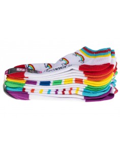 Skechers 6pk Girls No Terry S115376-MULT 2