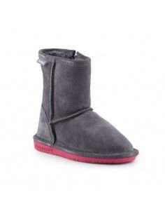 BearPaw Emma Toddler Zipper Jr 608TZ-903 Charcoal Pomberry winter shoes