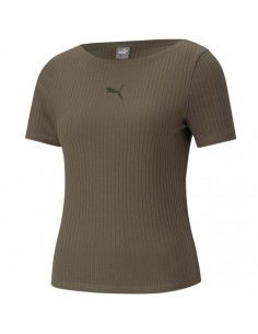 T-shirt Puma Her Ribbed Slim Tee Grape Leaf W 531917 44