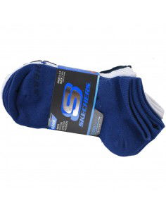 Skechers Boys 6pk Non Terry Low Cut S115057-BLU