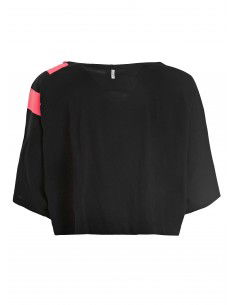Deha Eco-Wear Wide Crop T-Shirt B64533-10009 Μαύρο 2