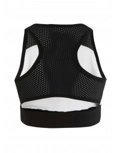 Deha Sporty Top With Net Inserts B64423-10001 Λευκό 2