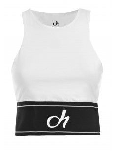 Deha Halter Top Elastic B64401-10001 Λευκό