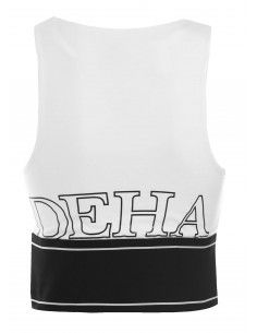 Deha Halter Top Elastic B64401-10001 Λευκό 2