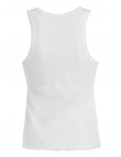 Deha Ribbed Halter Tank Top B64031-10001 Λευκό 2