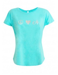 Deha Eco-Wear Yoga T-Shirt B64302-55601 Τυρκουάζ