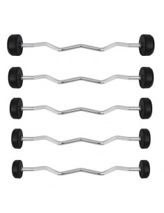 Barbell / Fixed neck Rubberized GSL-40 40 KG HMS