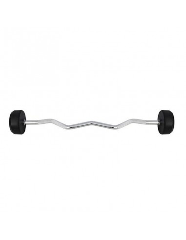 Barbell / Fixed neck Rubberized GSL-40 40 KG HMS Barbell / Fixed neck Rubberized GSL-40 40 KG HMS