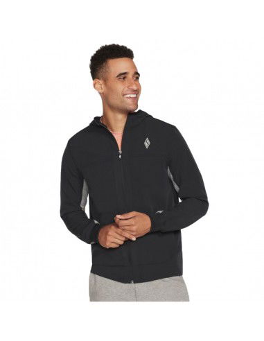 Skechers Skechweave Premium Hooded Jacket M1JA123-BLK Skechers Skechweave Premium Hooded Jacket M1JA123-BLK