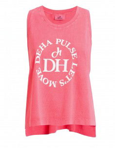 Deha Net Tank Top B64441-55219 Ρόζ