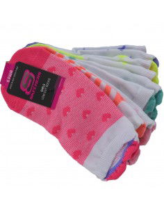 Skechers Girls 6pk3D Heart Low Cut S116502-MULT
