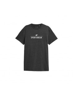 T-shirt 4F M H4L22-TSM354 dark gray melanz
