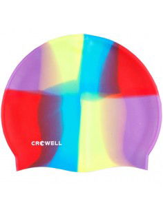Crowell Multi-Flame-10 silicone swim cap