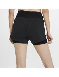 Nike Eclipse Women''s 2-In-1 Running Shorts L W CZ9570-010 2