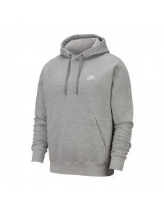 Nike Sportswear Club Ανδρικό Φούτερ με Κουκούλα και Τσέπες Heather Grey BV2654-063