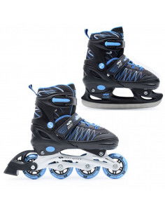 SMJ Sport UT103 Jack Inline Αυξομειούμενα Rollers Μαύρα Παιδικά
