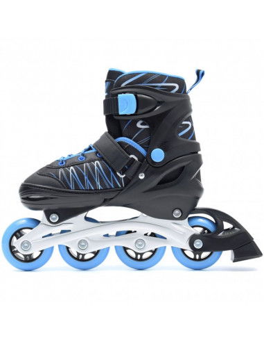 SMJ Sport UT103 Jack Inline Αυξομειούμενα Rollers Μαύρα Παιδικά SMJ Sport UT103 Jack Inline Αυξομειούμενα Rollers Μαύρα Παιδικά