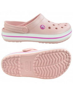 Crocs Crocband pink slippers 11016 6MB