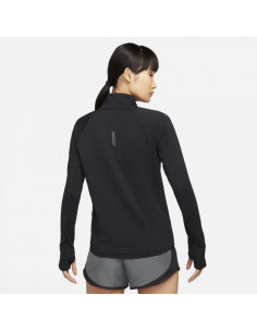 Nike Therma-FIT Χειμερινή Γυναικεία Μπλούζα Μακρυμάνικη με Φερμουάρ Μαύρη DD6799-010 2