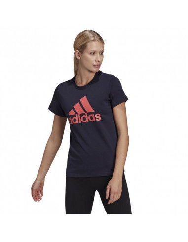 Adidas Essentials Γυναικείο Αθλητικό T-shirt Black/Orange HH8838 Adidas Essentials Γυναικείο Αθλητικό T-shirt Black/Orange HH8838