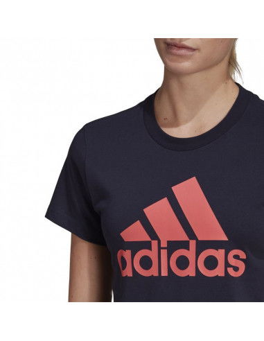 Adidas Essentials Γυναικείο Αθλητικό T-shirt Black/Orange HH8838 Adidas Essentials Γυναικείο Αθλητικό T-shirt Black/Orange HH8838