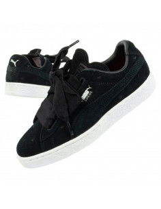 Puma Παιδικό Sneaker Suede Heart Valentine Μαύρο 365136-02