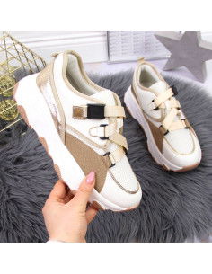 Sneakers on the platform Potocki W WOL55 cream 2