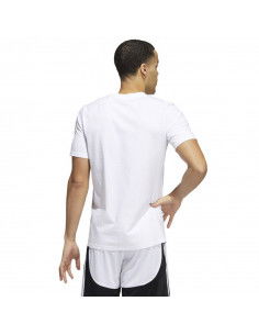 Adidas Skates Ανδρικό T-shirt Λευκό με Στάμπα HL0093 2