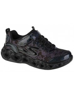 Skechers Heart Lights 20180LBBK 2