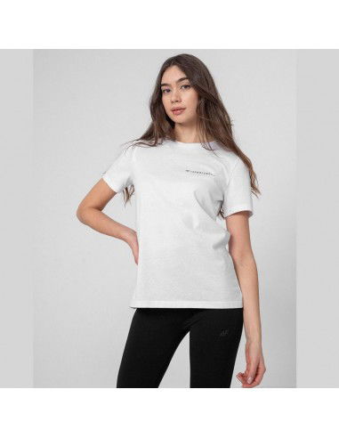 4F Γυναικείο Αθλητικό T-shirt Λευκό H4Z22-TSD025-10S 4F Γυναικείο Αθλητικό T-shirt Λευκό H4Z22-TSD025-10S