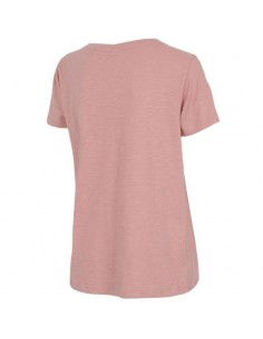 4F Γυναικείο Αθλητικό T-shirt με V Λαιμόκοψη Ροζ H4Z22-TSD352-56S 2