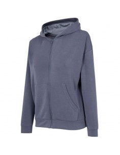 4F Γυναικεία Ζακέτα Φούτερ Μπλε H4Z22-BLD041-32S