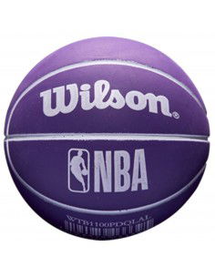 Wilson Dribbler Los Angeles Lakers Mini Μπάλα Μπάσκετ Indoor WTB1100PDQLAL 2