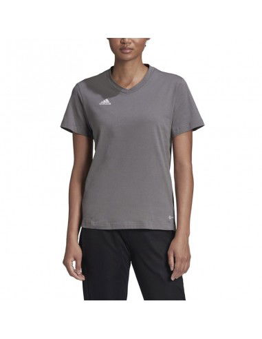 Adidas Entrada 22 Γυναικείο Αθλητικό T-shirt με V Λαιμόκοψη Γκρι HC0439 Adidas Entrada 22 Γυναικείο Αθλητικό T-shirt με V Λαιμόκοψη Γκρι HC0439