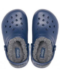 Crocs Παιδικές Παντόφλες Navy Μπλε Classic Lined 207009-459 2