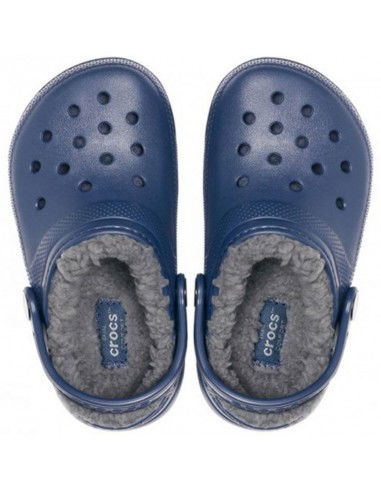Crocs Παιδικές Παντόφλες Navy Μπλε Classic Lined 207009-459 Crocs Παιδικές Παντόφλες Navy Μπλε Classic Lined 207009-459