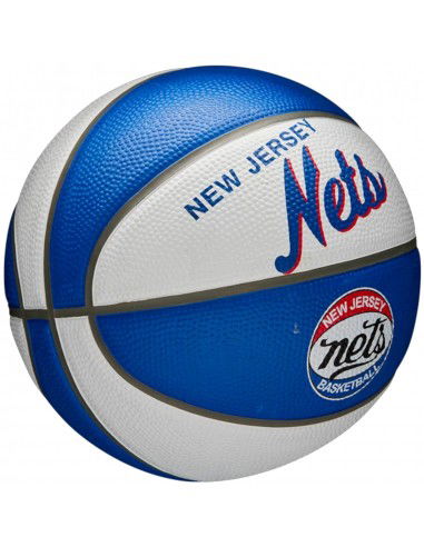 Wilson NBA Team Retro Brooklyn Nets Mini Μπάλα Μπάσκετ Indoor / Outdoor WTB3200XBBRO Wilson NBA Team Retro Brooklyn Nets Mini Μπάλα Μπάσκετ Indoor / Outdoor WTB3200XBBRO