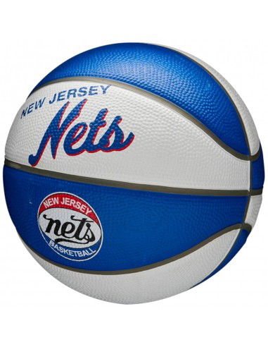 Wilson NBA Team Retro Brooklyn Nets Mini Μπάλα Μπάσκετ Indoor / Outdoor WTB3200XBBRO Wilson NBA Team Retro Brooklyn Nets Mini Μπάλα Μπάσκετ Indoor / Outdoor WTB3200XBBRO