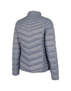 4F Κοντό Γυναικείο Puffer Μπουφάν για Χειμώνα Μωβ H4Z22-KUDP002-32S 2