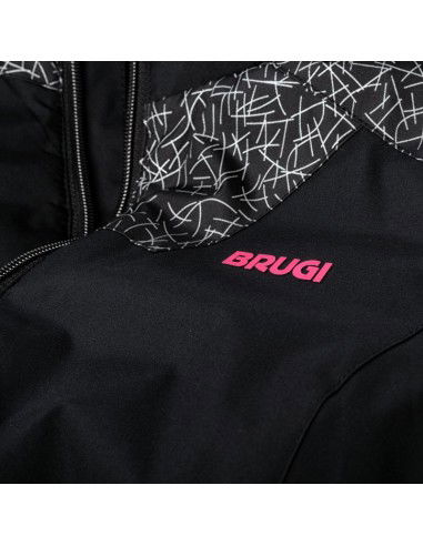 Brugi Παιδικό Casual Μπουφάν Κοντό με Κουκούλα Μαύρο 92800341328 Brugi Παιδικό Casual Μπουφάν Κοντό με Κουκούλα Μαύρο 92800341328