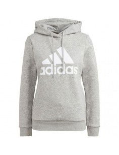 Adidas Essentials Γυναικείο Φούτερ με Κουκούλα Γκρι GL0719