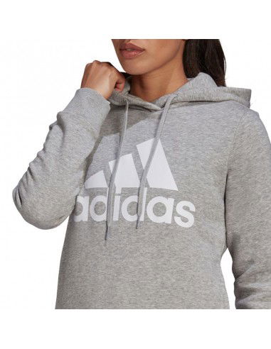 Adidas Essentials Γυναικείο Φούτερ με Κουκούλα Γκρι GL0719 Adidas Essentials Γυναικείο Φούτερ με Κουκούλα Γκρι GL0719