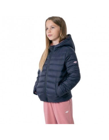 4F Παιδικό Καπιτονέ Μπουφάν Κοντό με Κουκούλα Navy Μπλε HJZ22-JKUDP001-31S 4F Παιδικό Καπιτονέ Μπουφάν Κοντό με Κουκούλα Navy Μπλε HJZ22-JKUDP001-31S