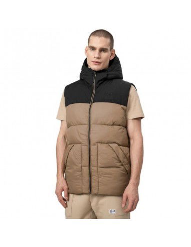 4F Αμάνικο Ανδρικό Μπουφάν Puffer Μπεζ H4Z22-KUMP002-74S 4F Αμάνικο Ανδρικό Μπουφάν Puffer Μπεζ H4Z22-KUMP002-74S