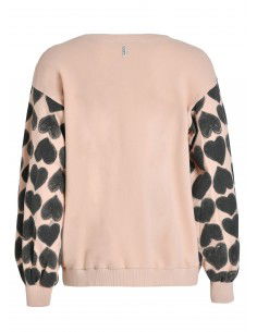 Deha Puff Sleeves Sweatshirt D7310165301 Ρόζ 2