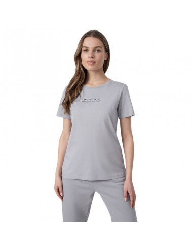 4F Γυναικείο Αθλητικό T-shirt Γκρι H4Z22-TSD019-27S 4F Γυναικείο Αθλητικό T-shirt Γκρι H4Z22-TSD019-27S