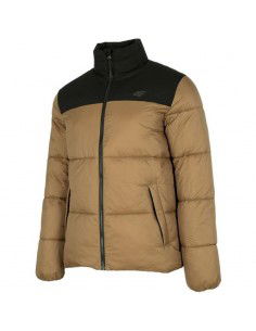 4F Ανδρικό Χειμωνιάτικο Μπουφάν Bomber Καφέ H4Z22-KUMP005-82S