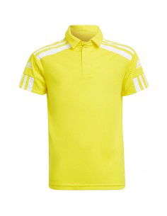 Adidas Παιδικό Καλοκαιρινό Polo Κοντομάνικο Κίτρινο Squadra GP6426