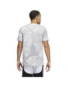 Adidas Iginite Ανδρικό T-shirt Γκρι με Στάμπα HL0087 2